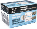 MECHANICAL PLASTICS CORP Snaptoggle Toggle Bolts, Hollow Wall, 1/4 x 20-In., 100-Pk.