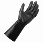 BIG TIME PRODUCTS LLC Neoprene Work Gloves, Long Cuff, Black, Men's Large