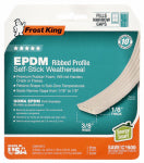 THERMWELL Extreme Rubber Weatherseal Tape, 3/8W x 1/8 In. T x 17 Ft.