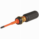 KLEIN TOOLS 2-In-1 Insulated Screwdriver, Slotted/Phillips Blade