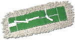 ABCO PRODUCTS Natural Yarn Cotton Dust Mop Refill, Cut End, Green Seal Certified, 5 x 24 In.