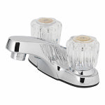 HOMEWERKS WORLDWIDE LLC-IMPORT Lavatory Faucet Without Pop-up, 2 Acrylic Handles, Chrome