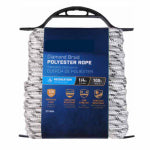 RICHELIEU AMERICA LTD. Polypropylene Rope, Diamond Braid, White/Gray, 1/4 In. x 100 Ft. HARDWARE & FARM SUPPLIES RICHELIEU AMERICA LTD.