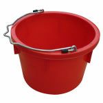 QINGDAO HUATIAN HAND TRUCK Utility Bucket, Red Resin, 8-Qts.