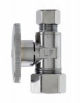 PLUMB SHOP DIV BRASSCRAFT Straight Supply Stop Valve, Chrome, 5/8-In. O.D. Compression x 3/8-In. O.D. Compression PLUMBING, HEATING & VENTILATION PLUMB SHOP DIV BRASSCRAFT