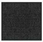 MULTY HOME LP Carpet Runner, Heavy-Duty Platinum, Charcoal Polypropylene, 3 x 4-Ft. HOUSEWARES MULTY HOME LP