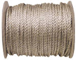 RICHELIEU AMERICA LTD. Unmanilla Rope, Twisted Polypropylene, Brown, 1/4 In. x 1200 Ft. HARDWARE & FARM SUPPLIES RICHELIEU AMERICA LTD.