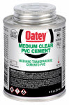 OATEY COMPANY Clear Medium-Bodied PVC Pipe Cement, 8 oz.