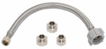 HOMEWERKS WORLDWIDE LLC Universal Toilet Connector, Stainless Steel, 3/8 In. Compression x 1/2 In. Compression x 1/2 In. Female Iron Pipe, 20 In. PLUMBING, HEATING & VENTILATION HOMEWERKS WORLDWIDE LLC