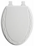 MAYFAIR Mayfair 134EC 000 Toilet Seat, Elongated, Wood, White PLUMBING, HEATING & VENTILATION MAYFAIR