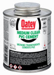 OATEY COMPANY PVC Pipe Cement, Clear, 16 oz.