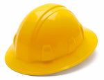 PYRAMEX SAFETY PRODUCTS LLC Hard Hat, Full Brim, Ratchet Adjustment, Yellow