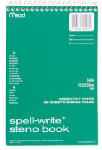 ACCO/MEAD Spell Write Wirebound Ruled Steno Book, 6 x 9 In., 80 Sheets HOUSEWARES ACCO/MEAD