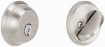 SCHLAGE LOCK CO Single-Cylinder Deadbolt, Satin Nickel