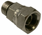 MI CONVEYANCE SOLUTIONS Hydraulic Adapter, 3/8-In. Male 0-Ring x 3/8-In. FP Swivel