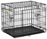MIDWEST AIR TECH/IMPORT 2 Door Dog Crate, 24 In.