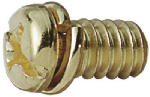 WESTINGHOUSE LIGHTING CORP Ceiling Fan Motor Screws, Brass Finish, 10-Pk.