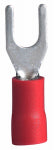 ECM INDUSTRIES LLC Spade Terminal, Red, 4-6 Stud, 22-18 AWG
