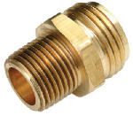 ANDERSON METALS CORP Garden Hose Adapter, Lead-Free Brass, 3/4 MGH x 1/2 In. MIP