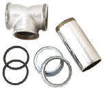 PLUMB SHOP DIV BRASSCRAFT Kitchen Drain Center Outlet Tee & Tailpiece, Chrome-Plated Brass PLUMBING, HEATING & VENTILATION PLUMB SHOP DIV BRASSCRAFT