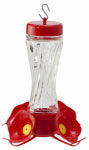 WOODLINK Bird Feeder, Hummingbird, Clear Swirl Glass, 8-oz. PET & WILDLIFE SUPPLIES WOODLINK
