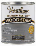 VARATHANE Varathane 269394 Wood Stain, Weathered Gray, Liquid, 1 qt, Can PAINT VARATHANE