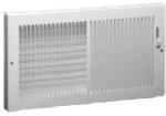 AMERICAN METAL PRODUCTS Baseboard Register, Steel, White, 12 x 6-In. PLUMBING, HEATING & VENTILATION AMERICAN METAL PRODUCTS