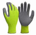 BIG TIME PRODUCTS LLC Work Gloves, Latex Honeycomb, Hi-Viz Yellow, Men's XL