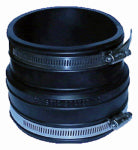FERNCO INC Clay Pipe Flexible Coupling, 4 x 4 In.
