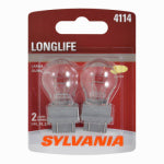 OSRAM SYLVANIA INC 4114 Long Life Miniature Clear Bulb, 4114LL BP2, 2-Pk. AUTOMOTIVE OSRAM SYLVANIA INC