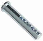 DOUBLE HH MFG 2 Pack, 3/8 x 2-In., Clear Zinc Plated, Adjustable Clevis Pin, Multiple Holes, Cut Off Excess Length If Needed. HARDWARE & FARM SUPPLIES DOUBLE HH MFG