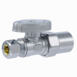 SHARKBITE/CASH ACME Brass Ball Straight Valve, Quarter Turn, 1/2 x 3/8 In. PLUMBING, HEATING & VENTILATION SHARKBITE/CASH ACME