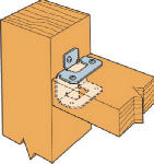 SIMPSON STRONG TIE Rigid Tie Connector, 20 Gauge Steel, 2x