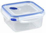 STERILITE Ultra-Seal Food Container, Square, Clear/Blue, 5.7-Cups HOUSEWARES STERILITE
