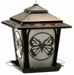WOODLINK Bird Feeder, Hopper Style With Butterfly Accents, Metal PET & WILDLIFE SUPPLIES WOODLINK