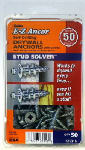 ITW BRANDS Stud Solvers Drywall Anchors, Self-Drilling, Plastic, #50, 50-Pk.