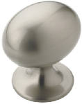 AMEROCK Amerock BP53018G10 Cabinet Knob, 1-3/8 in Projection, Traditional, 1-3/8 in, Zinc, Satin Nickel HARDWARE & FARM SUPPLIES AMEROCK