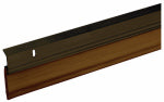 THERMWELL Door Sweep, Aluminum & Vinyl, Bronze, 2-3/8 In. x 3 Ft.