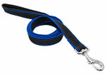 WESTMINSTER PET PRODUCTS IMP Pet Expert Reflective Dog Leash, Black/Blue, 1-In. x 6-Ft. PET & WILDLIFE SUPPLIES WESTMINSTER PET PRODUCTS IMP