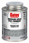OATEY COMPANY Gray Medium-Bodied PVC Pipe Cement, 8 oz.