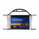RICHELIEU AMERICA LTD. Nylon Rope, Solid Braided, White, 1/8 In. x 100 Ft. HARDWARE & FARM SUPPLIES RICHELIEU AMERICA LTD.