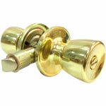 TAIWAN FU HSING INDUSTRIAL CO Mobile Home Privacy Lockset, Tulip-Style Knob, Polished Brass HARDWARE & FARM SUPPLIES TAIWAN FU HSING INDUSTRIAL CO