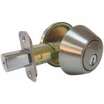 TAIWAN FU HSING INDUSTRIAL CO Single-Cylinder Deadbolt, Satin Nickel HARDWARE & FARM SUPPLIES TAIWAN FU HSING INDUSTRIAL CO