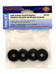PLUMB SHOP DIV BRASSCRAFT Tank Bolt Washers, Black, Rubber, 4-Pk. PLUMBING, HEATING & VENTILATION PLUMB SHOP DIV BRASSCRAFT