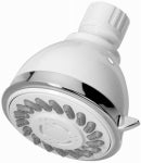 HOMEWERKS WORLDWIDE LLC-IMPORT Shower Head, Fixed Mount, 3 Settings, White Plastic PLUMBING, HEATING & VENTILATION HOMEWERKS WORLDWIDE LLC-IMPORT