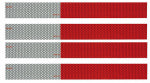 URIAH PRODUCTS Conspicuity Tape Kit, Red/Silver, 12 In. Strips, 4-Pk. AUTOMOTIVE URIAH PRODUCTS