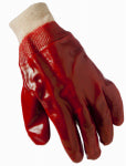BIG TIME PRODUCTS LLC Work Gloves, PVC-Coated, Jersey Lining, Red, Men's Large
