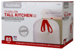 BERRY GLOBAL Tall Kitchen Trash Bags, Drawstring, 13 Gallons, 85-Ct.