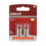 OSRAM SYLVANIA INC 89 Long Life Miniature Clear Bulb, 89LL BP2, 2-Pk. AUTOMOTIVE OSRAM SYLVANIA INC