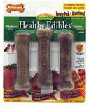 NYLABONE PRODUCTS Healthy Edibles All-Natural Long-Lasting Chew Treats, X-Small/Petite Dogs, Variety 3-Pk.